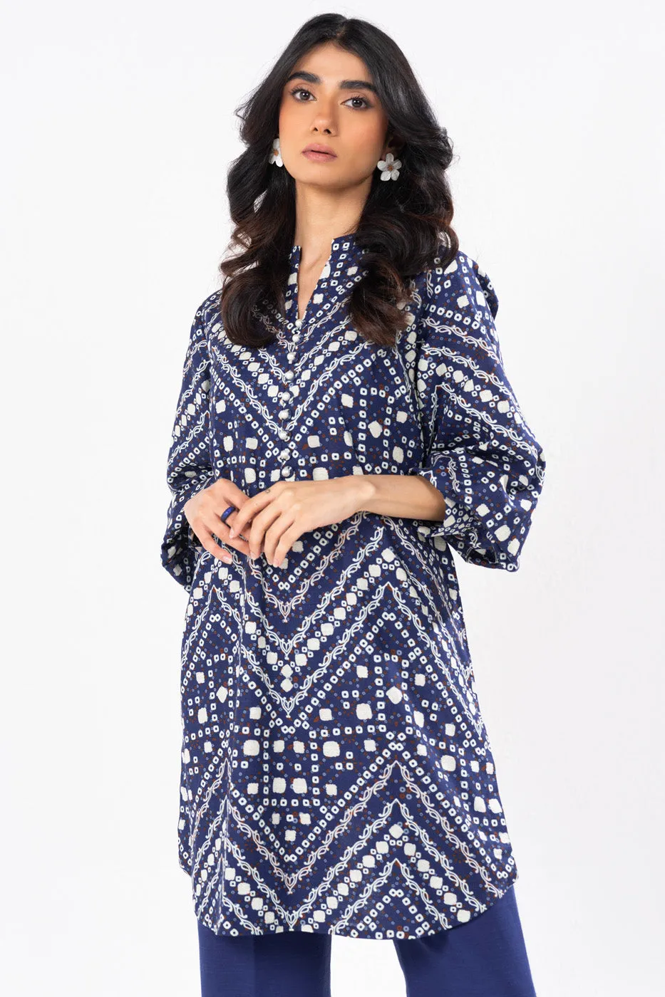 1 Pc Printed Khaddar Shirt 