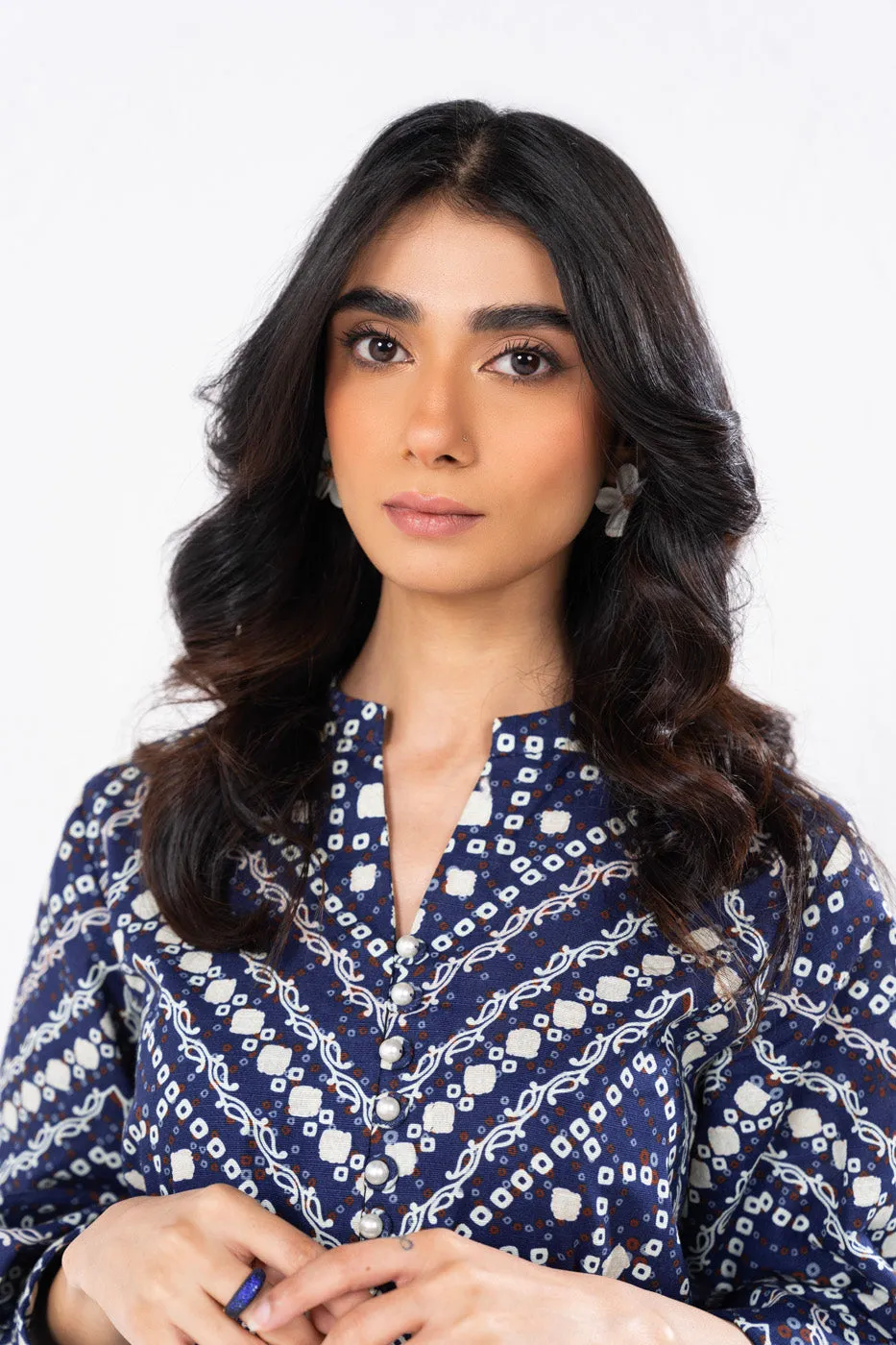 1 Pc Printed Khaddar Shirt 