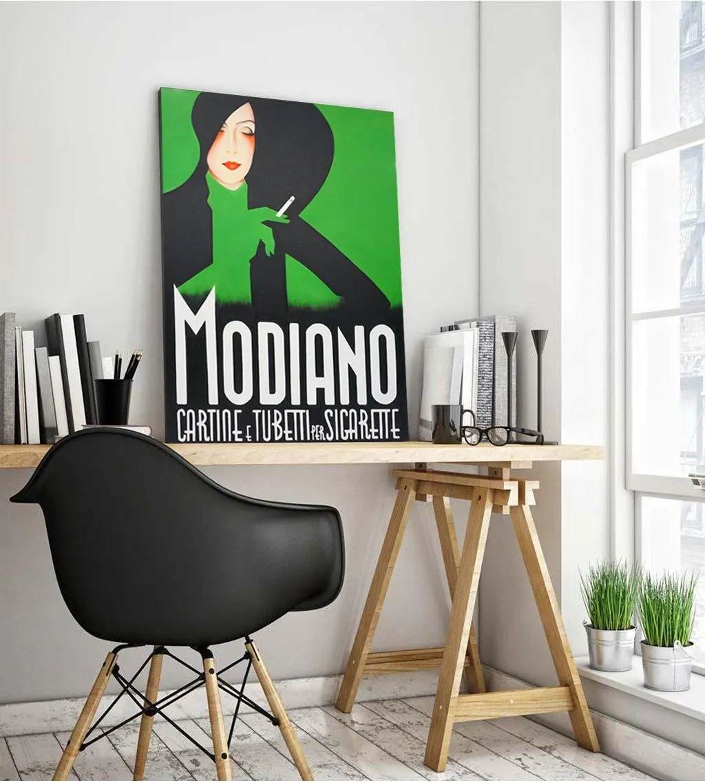 100% handmade Vintage Poster MODIANO 36x48Inch (90x120cm)