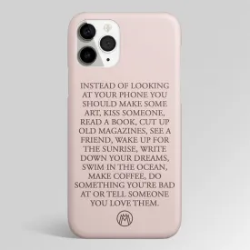 11 Things To Do Matte Case Phone Cover