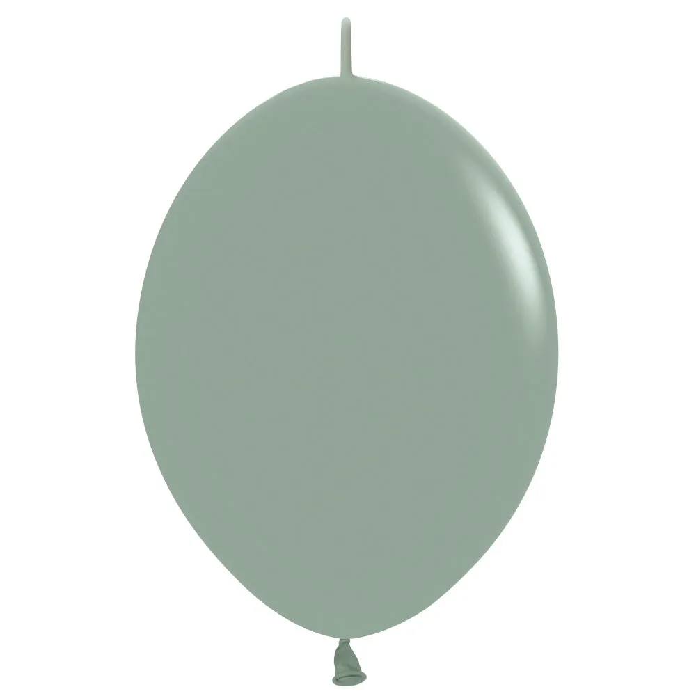 12 inch SEMPERTEX LINK-O-LOON - PASTEL DUSK LAUREL GREEN