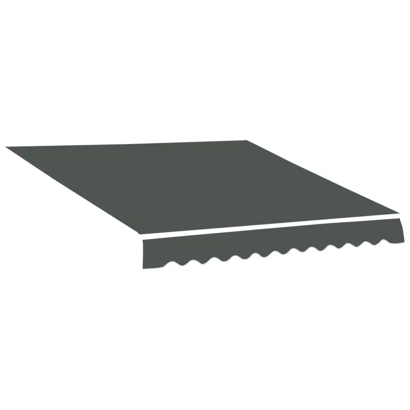 13' x 8' Retractable Awning Fabric Replacement - Gray