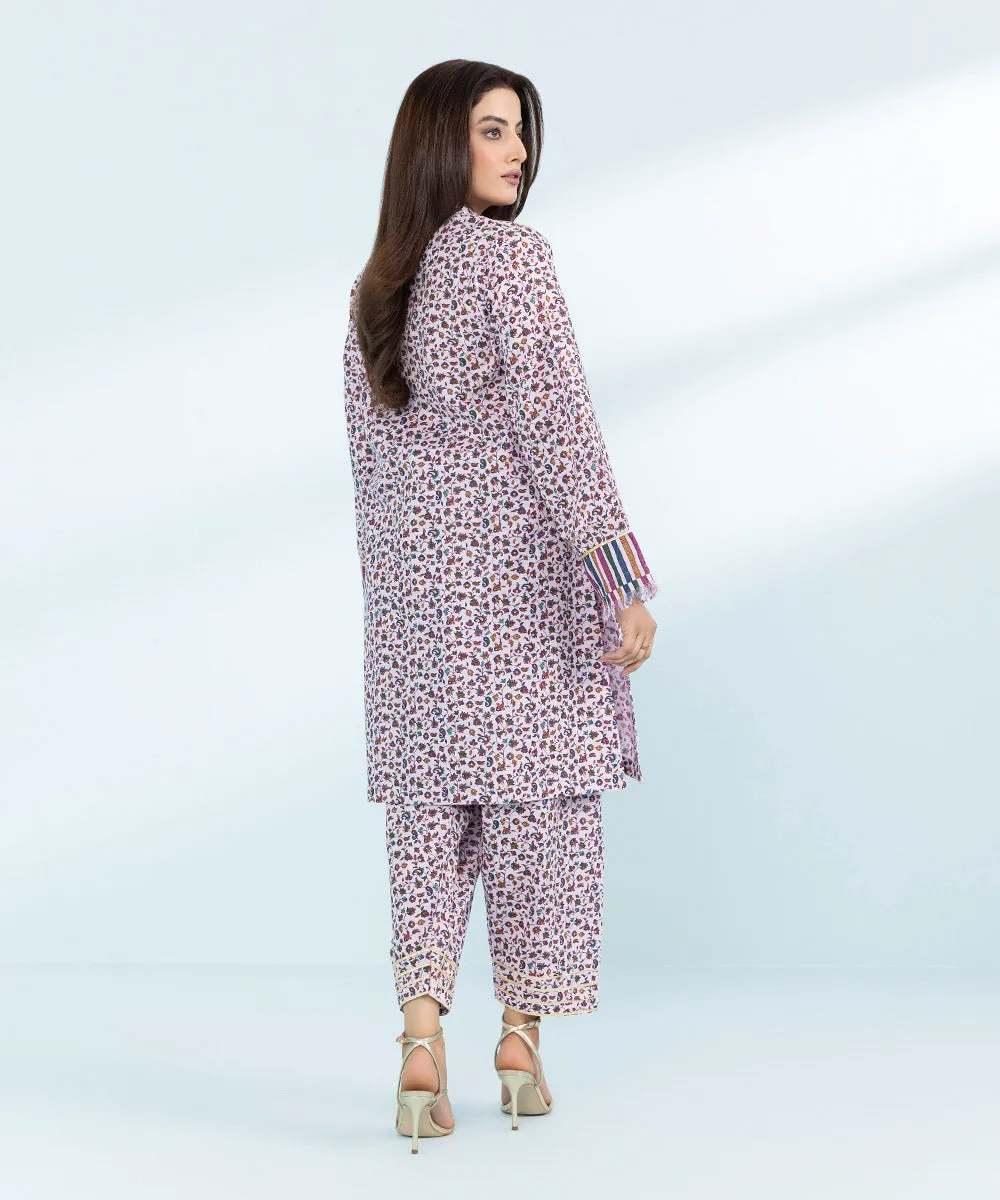 2 Piece- Printed Khaddar Suit
