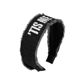24S-DENIM HARD HEADBAND-Black