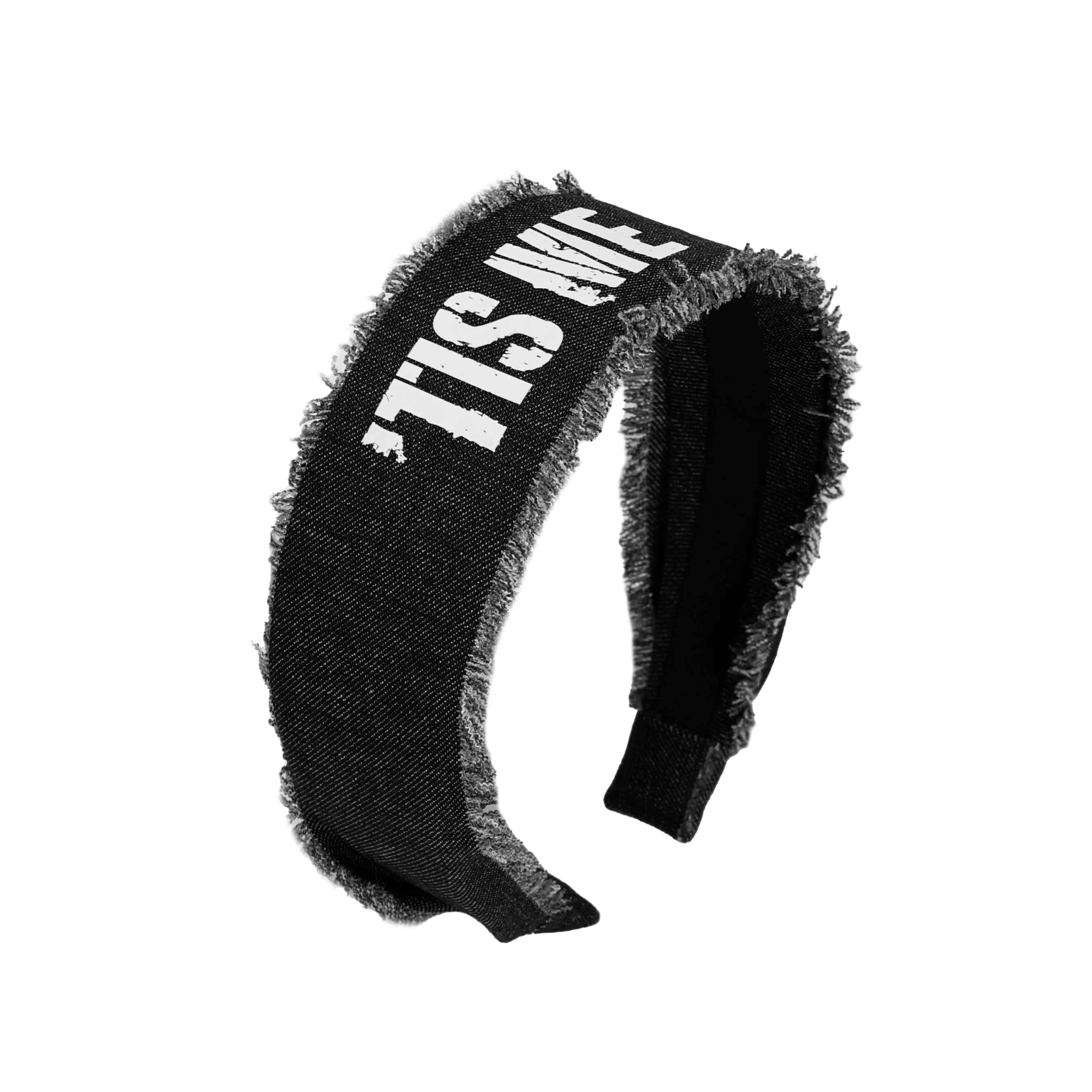 24S-DENIM HARD HEADBAND-Black
