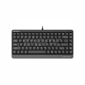 A4tech FKS11 Natural A Compact Keyboard Black/grey High-Elasticity Silicon Comfort Roundedge Keycaps