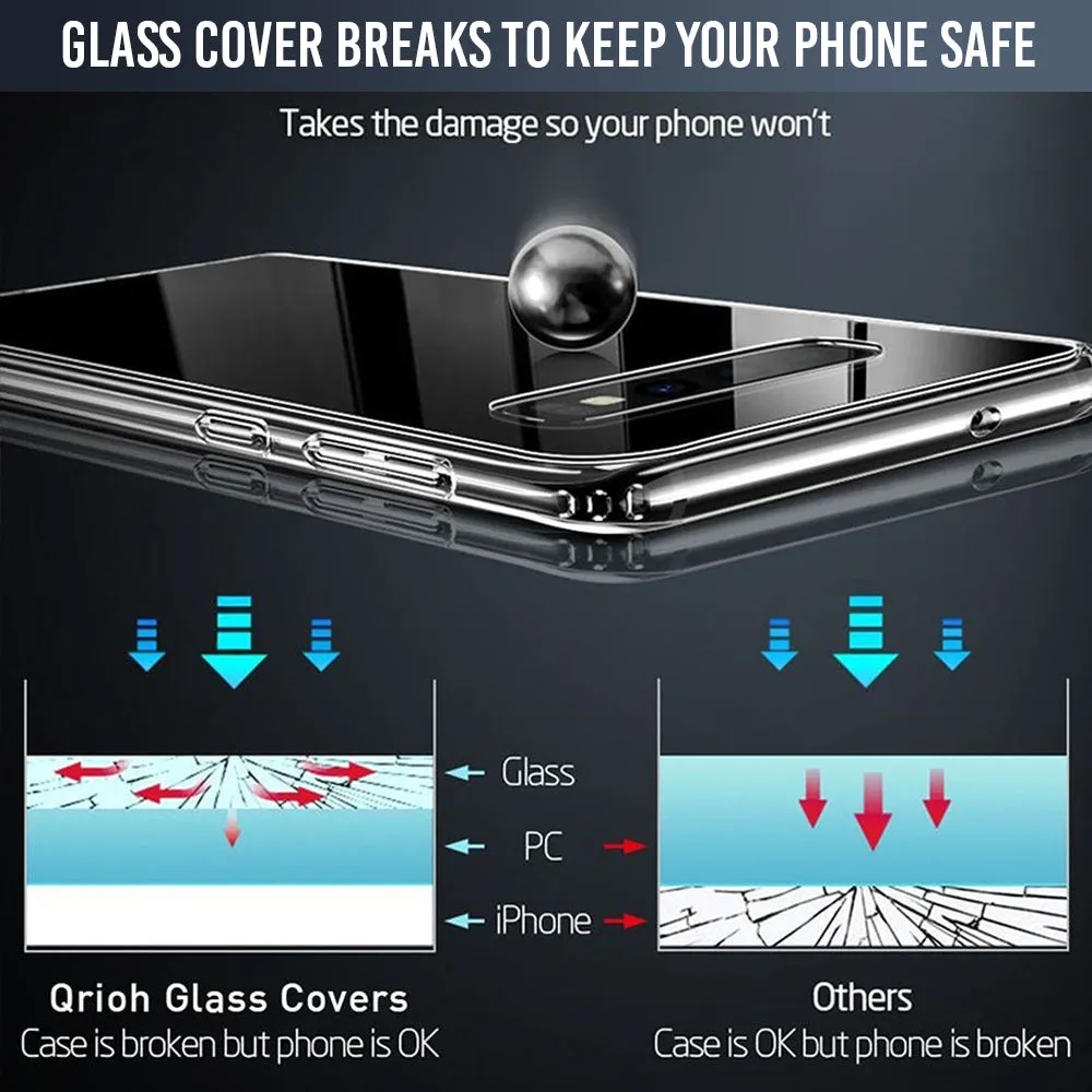 Abstract Arrow Pattern Glass Case For Mi Redmi Note 10