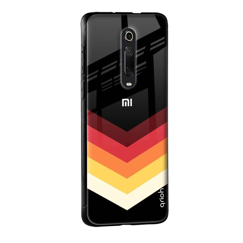 Abstract Arrow Pattern Glass Case For Mi Redmi Note 10
