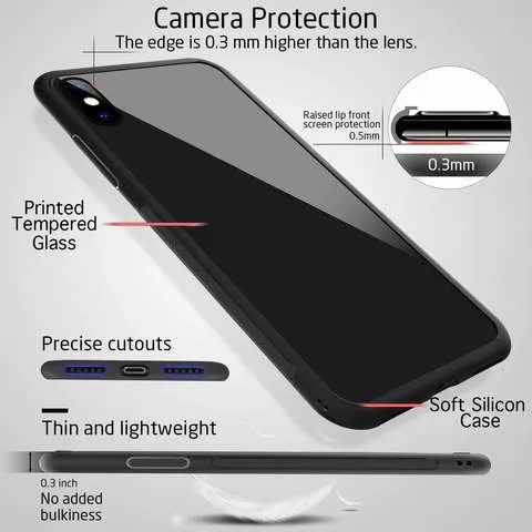 Abstract Arrow Pattern Glass Case For Mi Redmi Note 10