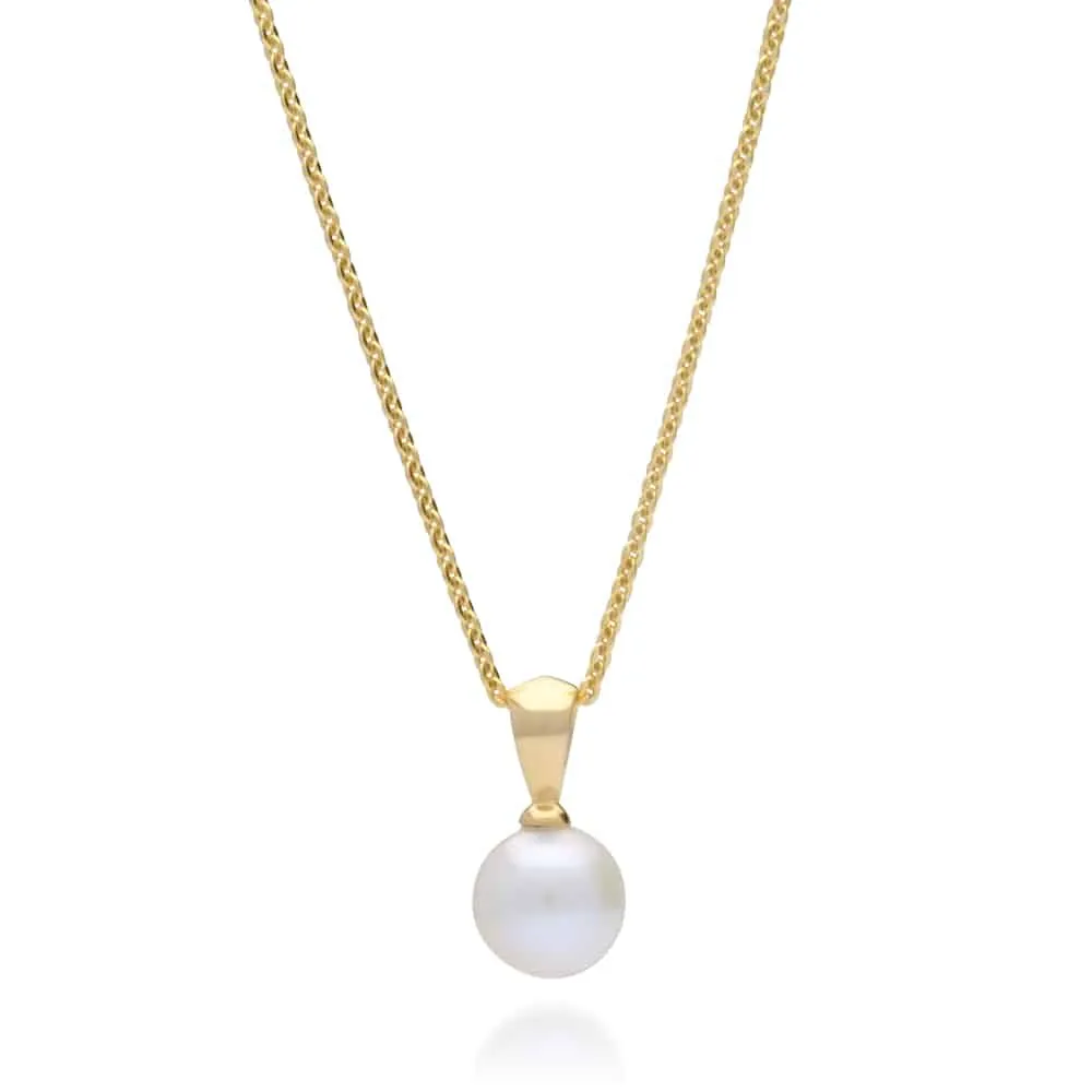 Acacia Petite Pendant Australian Akoya Broken Bay 7.5mm AAA 9ct White Gold