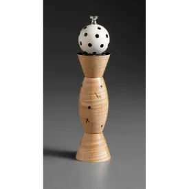 Aero AP-2 in Natural Wood, Black, and White Wooden Salt and Pepper Mill Grinder Shaker by Robert Wilhelm of Raw Design