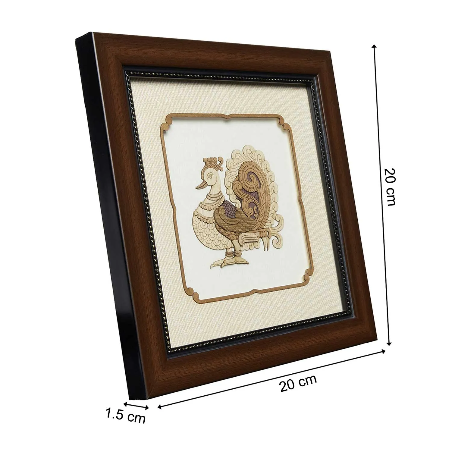 Annapakshi Wood Art Frame 8 in x 8 in