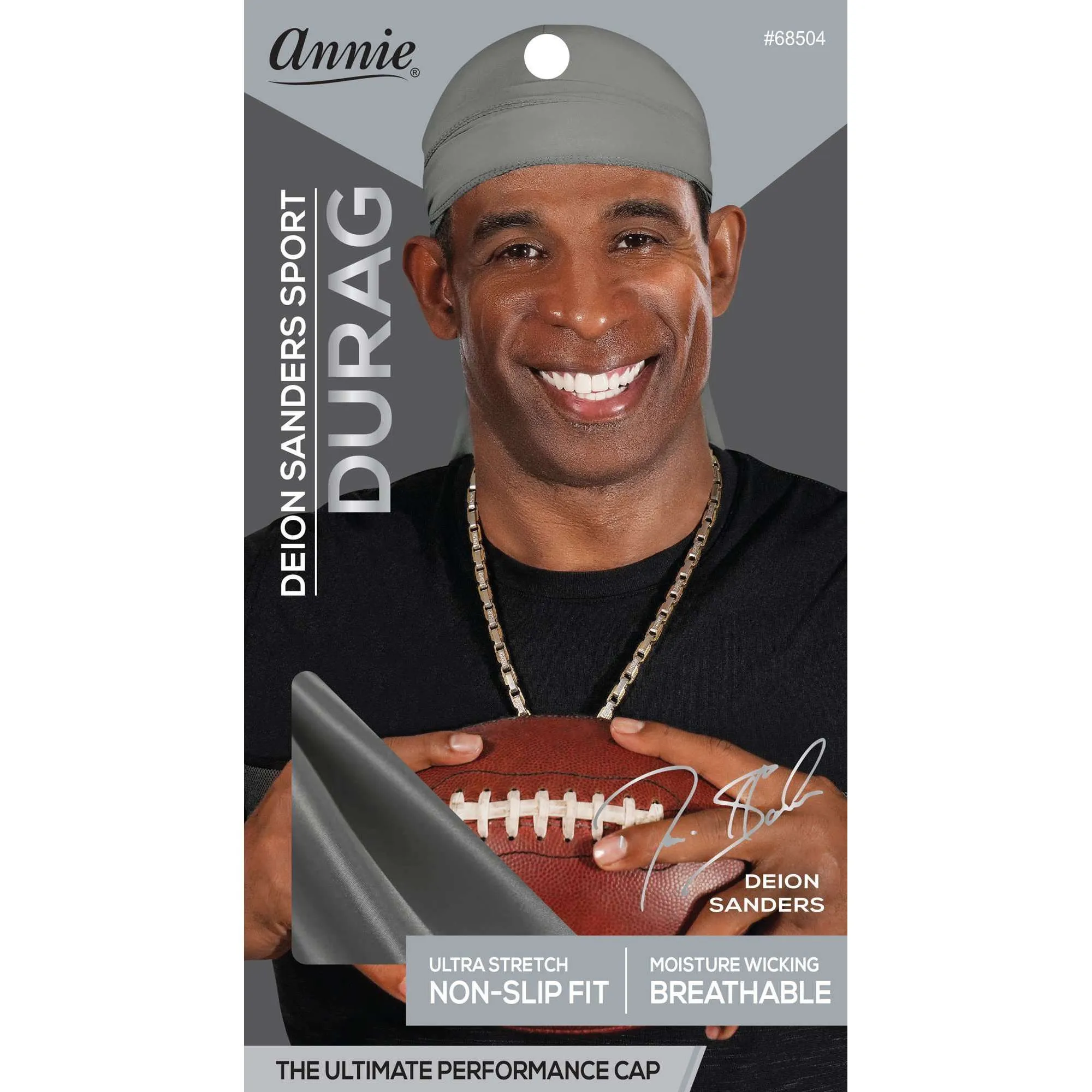 Annie Deion Sanders Sport Durag - Gray #68504