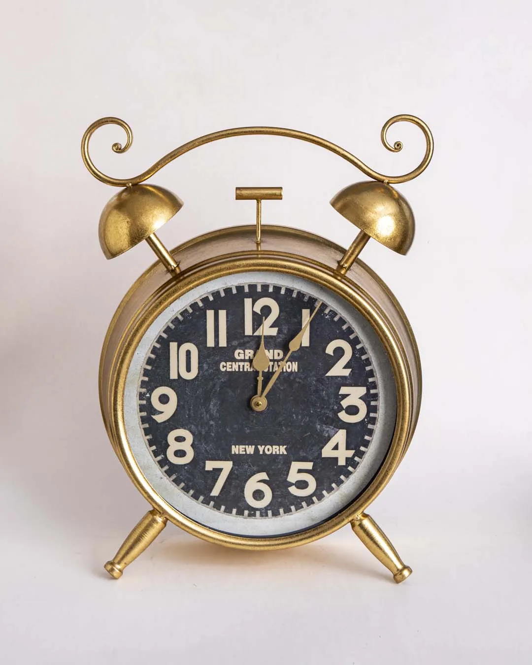 'Antiquite' Rustic Gold Table Clock