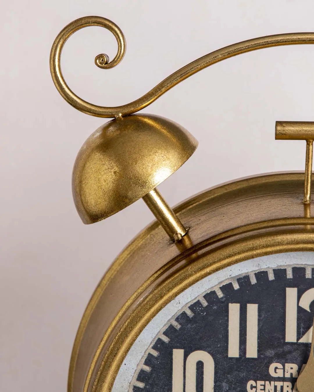 'Antiquite' Rustic Gold Table Clock