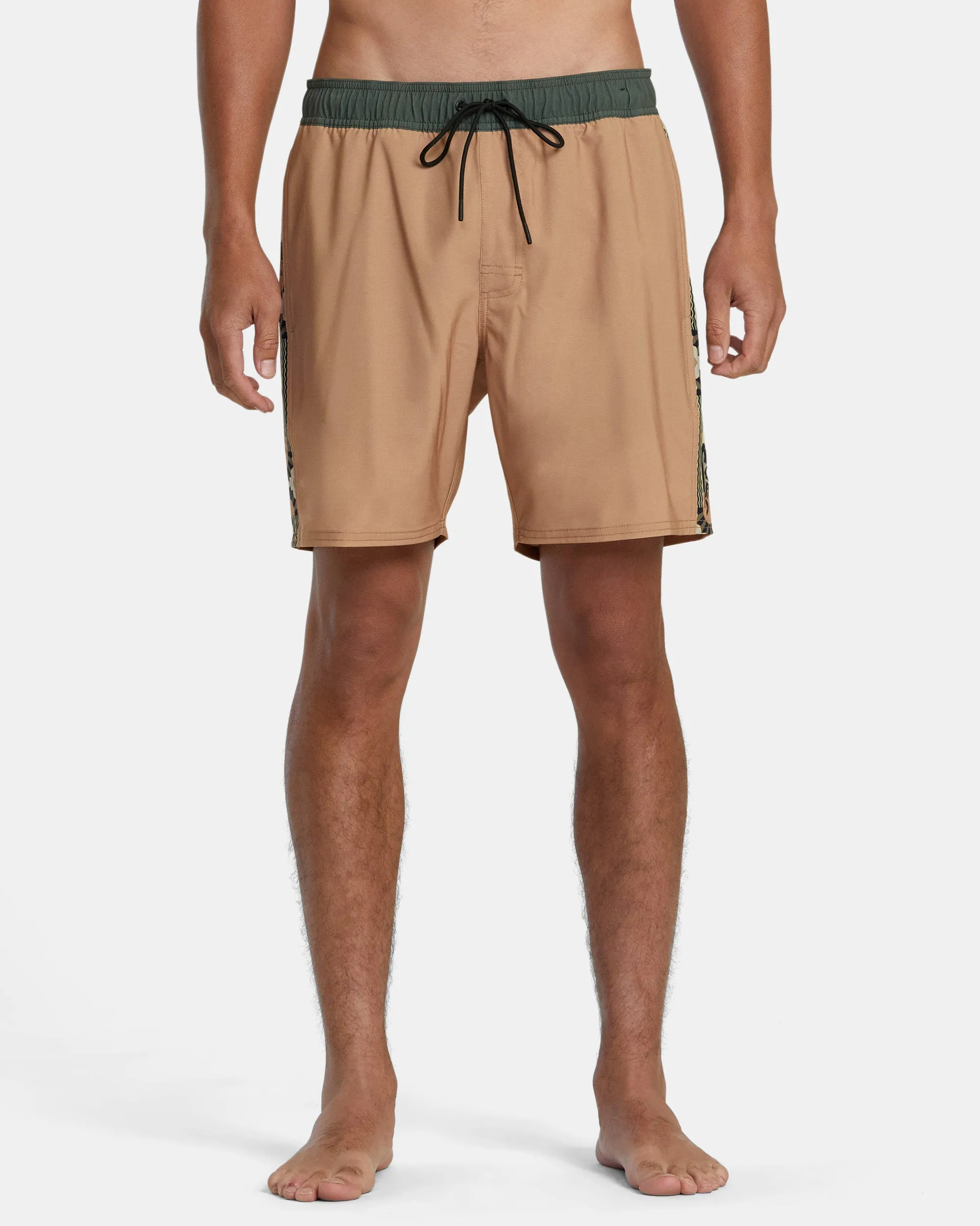 Apex Elastic Waist Boardshorts 17" - Camel