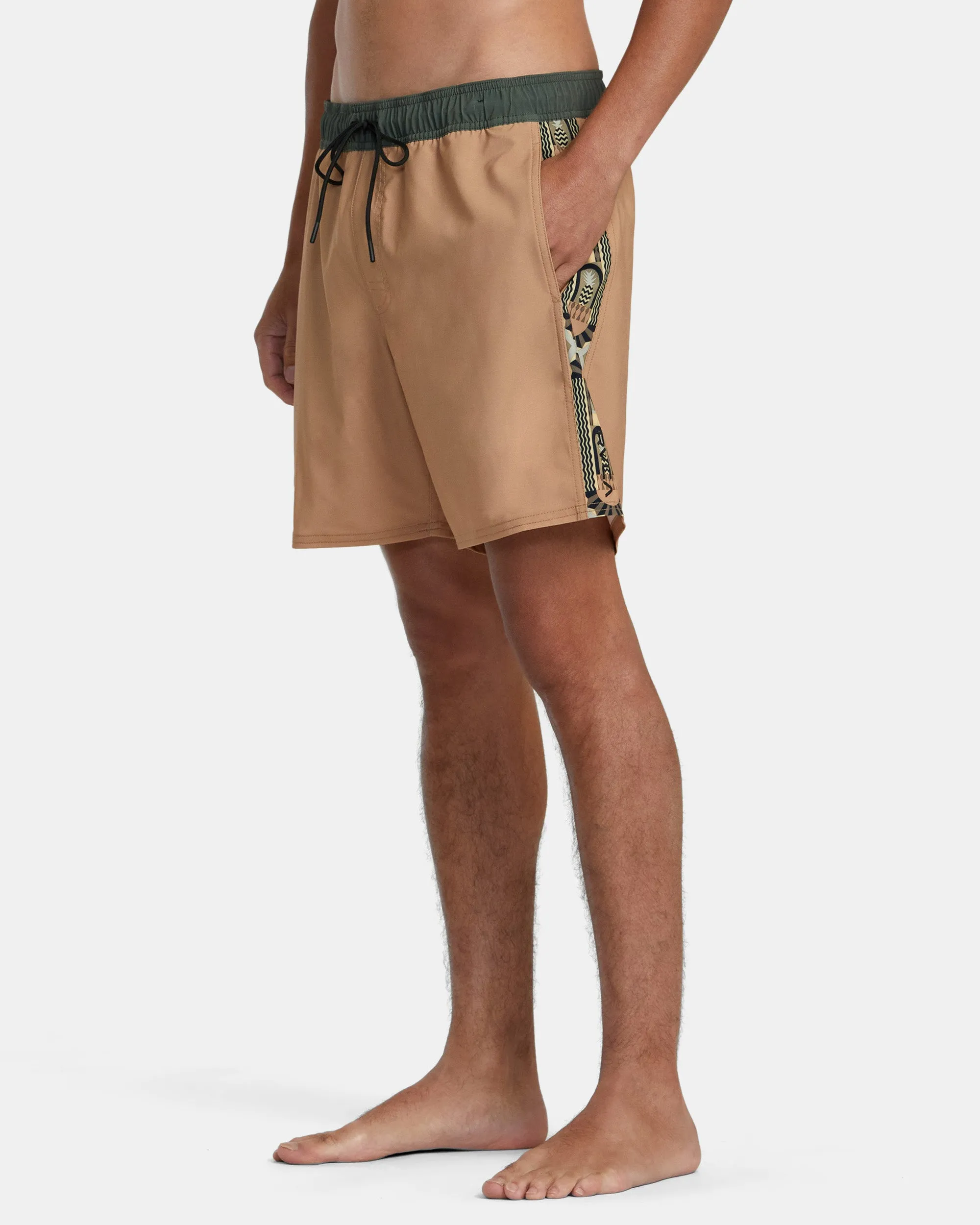 Apex Elastic Waist Boardshorts 17" - Camel