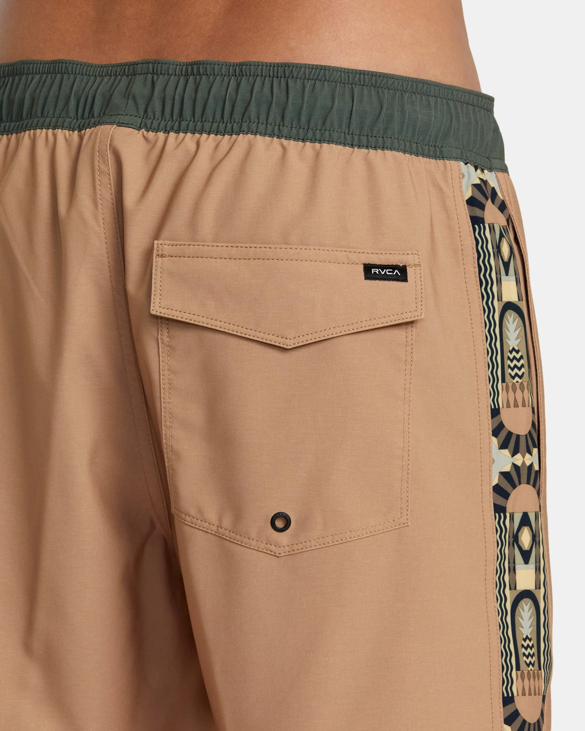 Apex Elastic Waist Boardshorts 17" - Camel