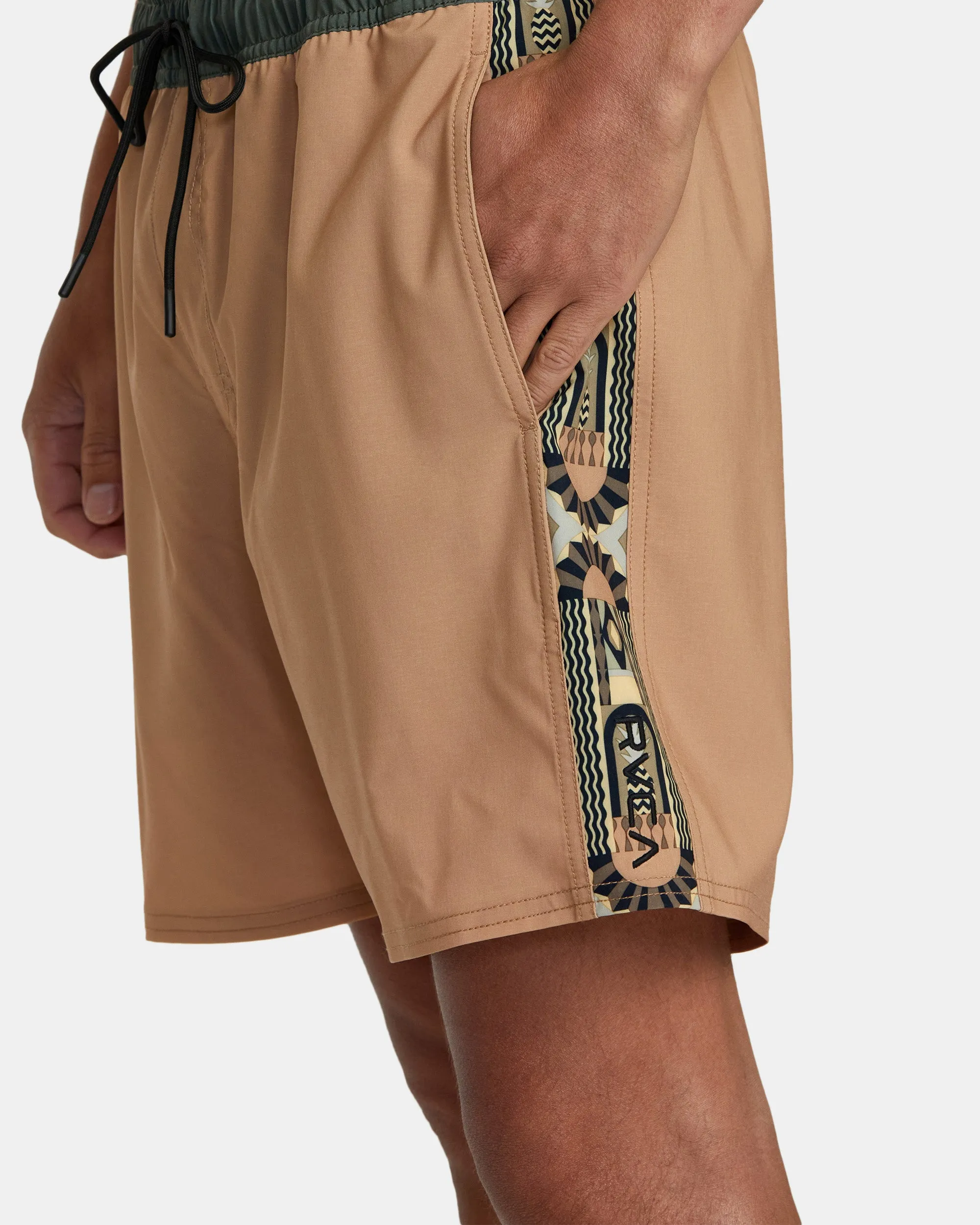 Apex Elastic Waist Boardshorts 17" - Camel