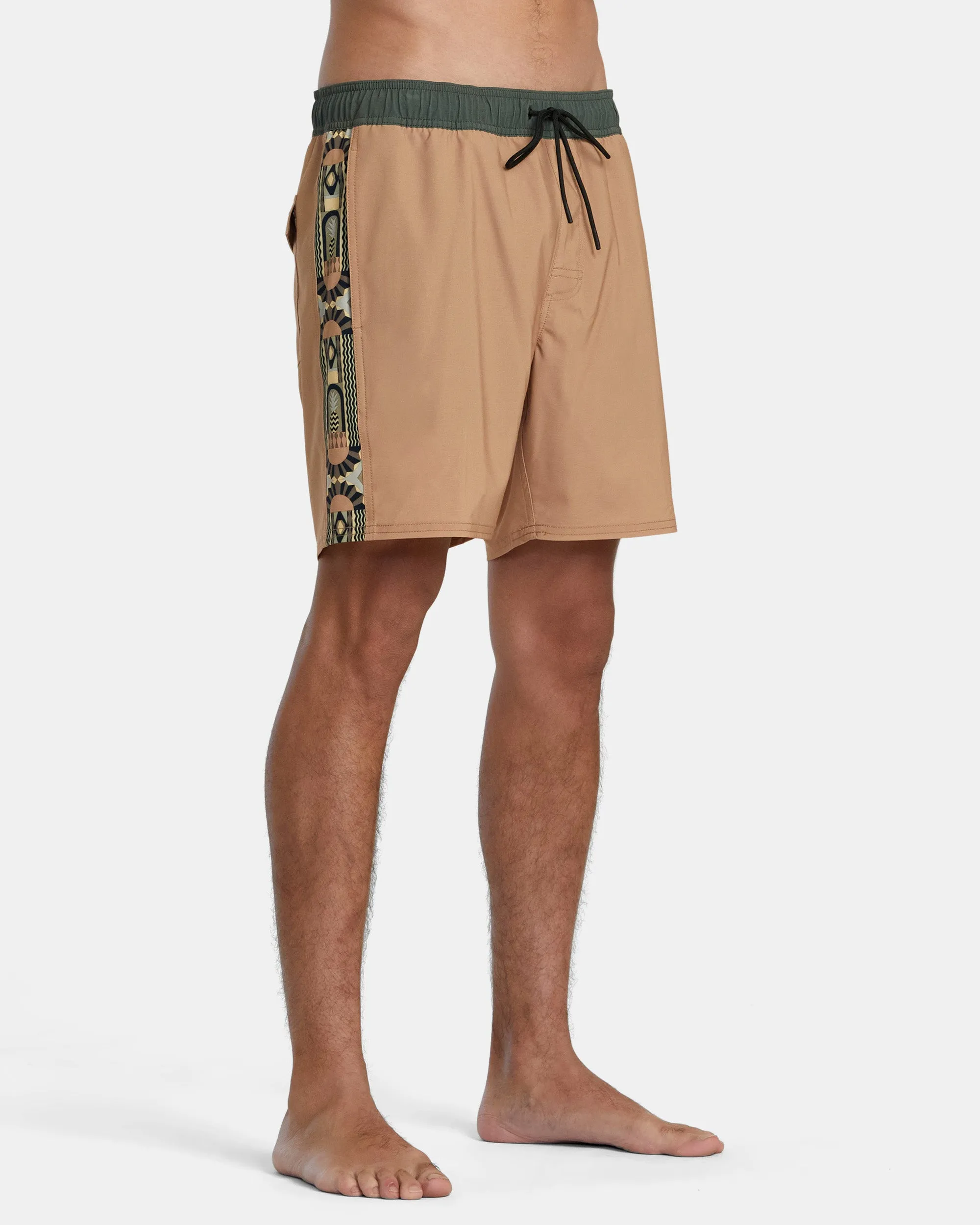 Apex Elastic Waist Boardshorts 17" - Camel