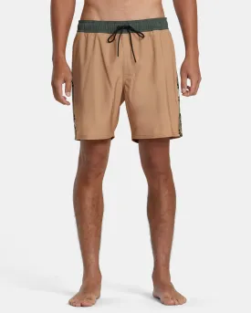 Apex Elastic Waist Boardshorts 17" - Camel