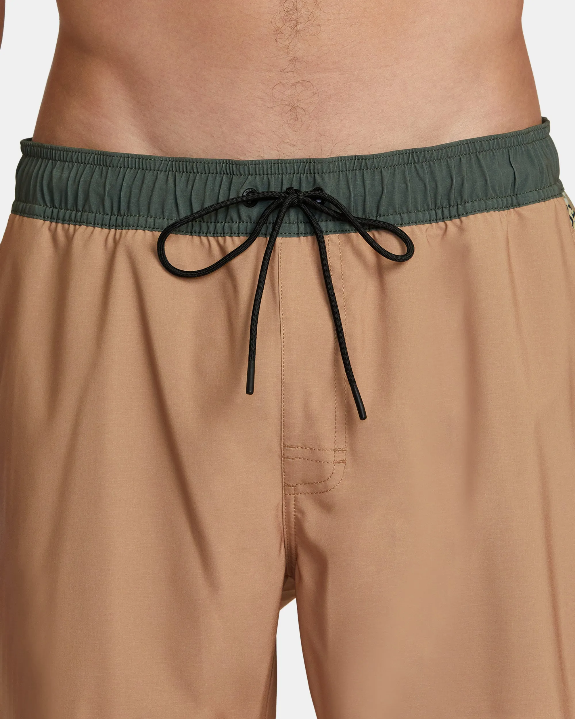 Apex Elastic Waist Boardshorts 17" - Camel