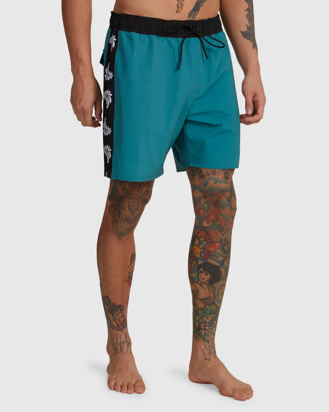 Apex Elastic Waist Boardshorts 17" - North Sea