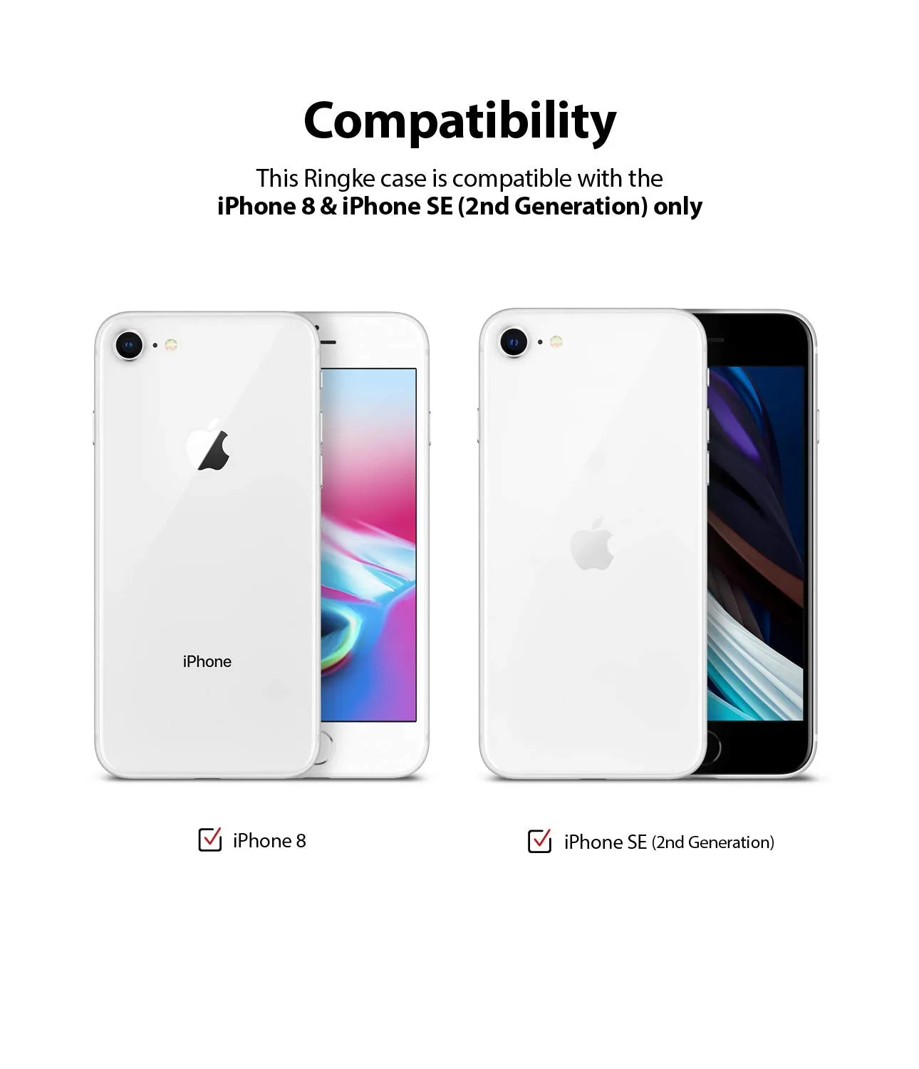Apple iPhone SE (2nd generation) Back Cover Case | Air - Clear