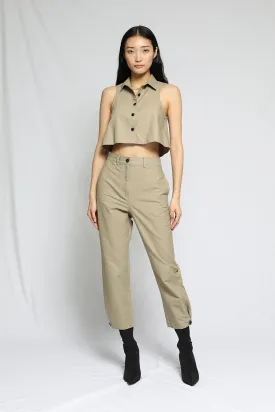 Arid Twill Ankle Tab Pants Moss