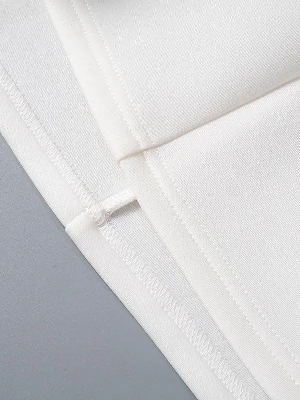 Basic Zipper Back Tube Mini Dress