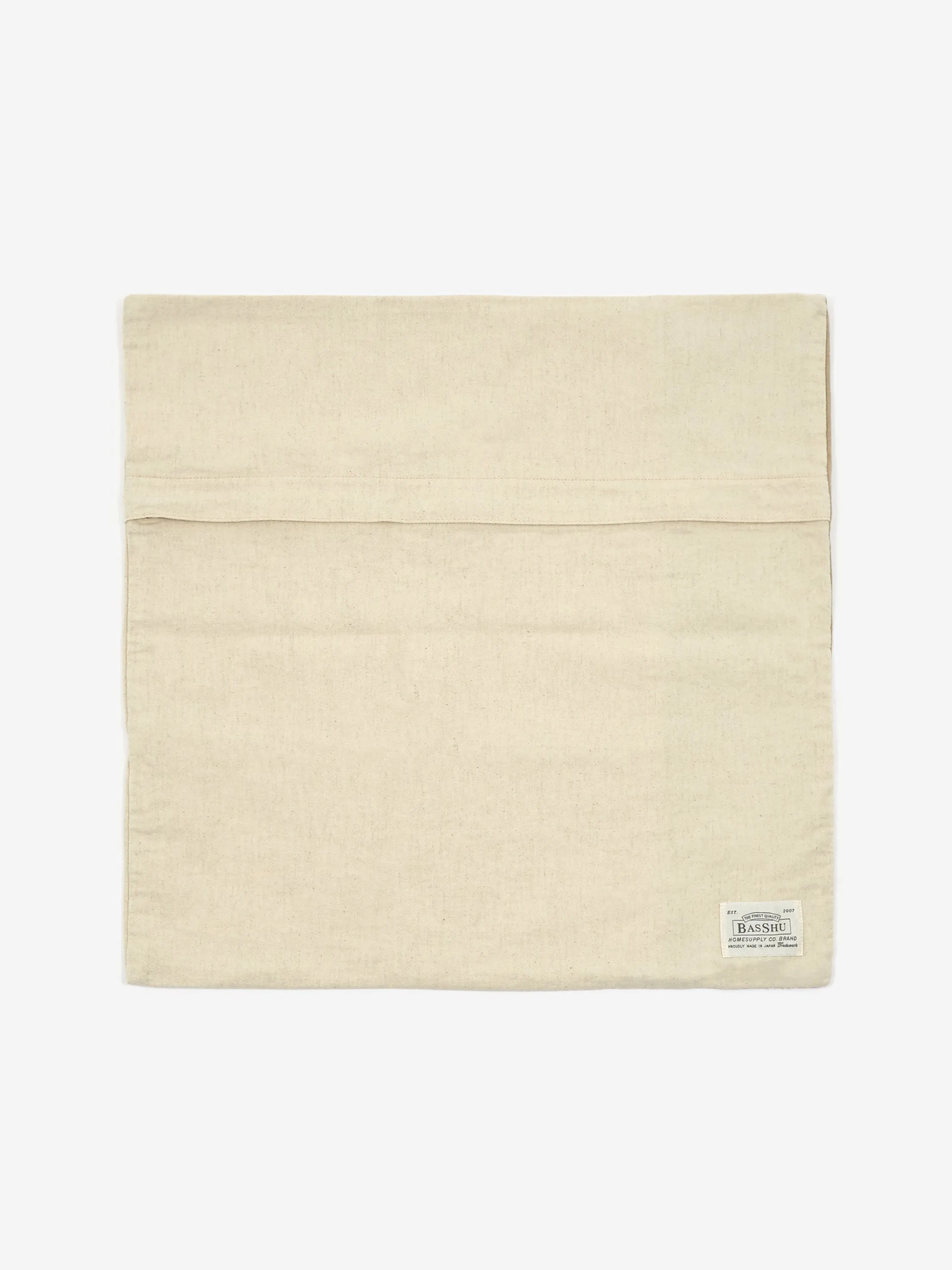 BasShu Stencil Cushion Cover - White