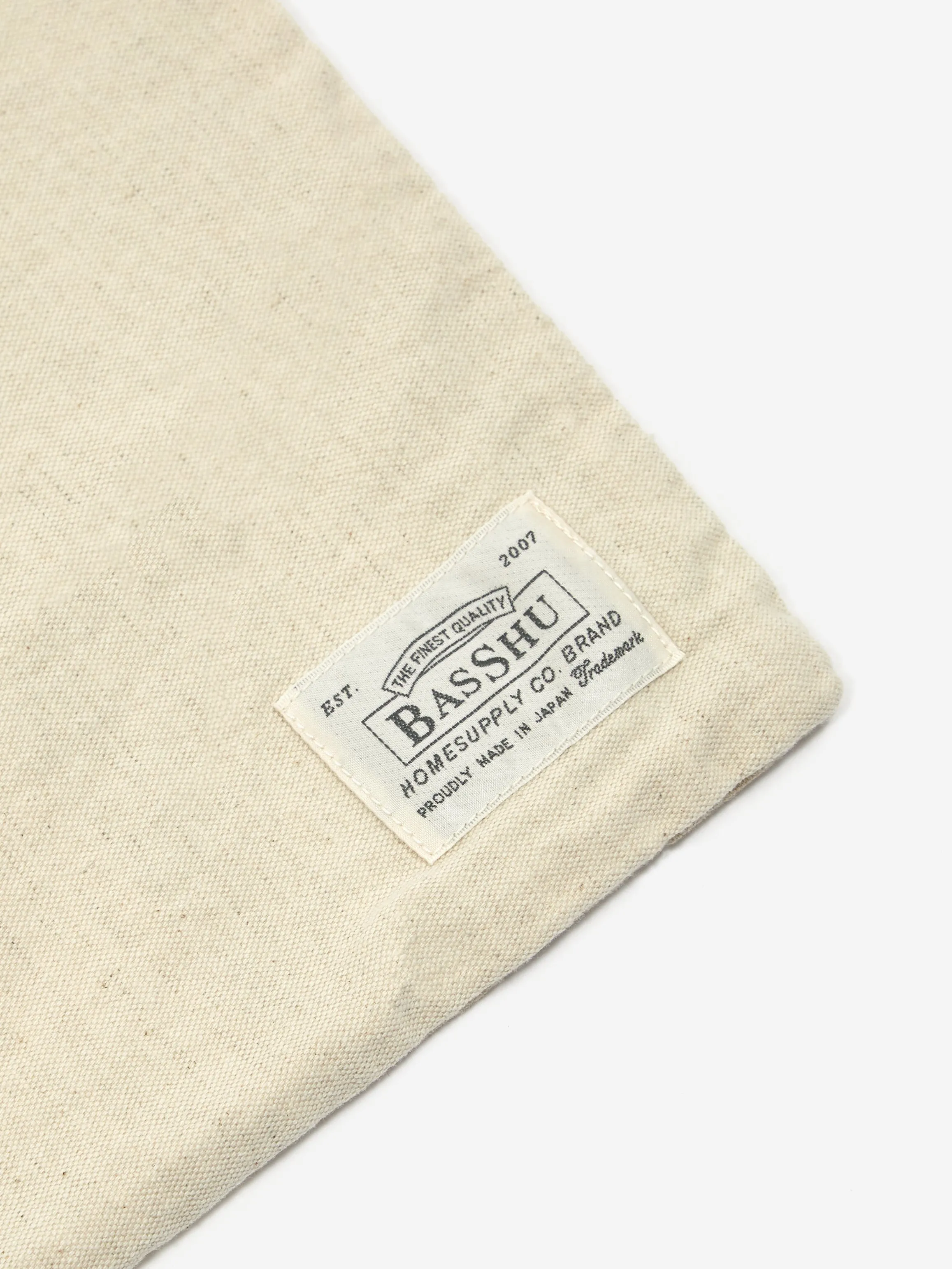 BasShu Stencil Cushion Cover - White