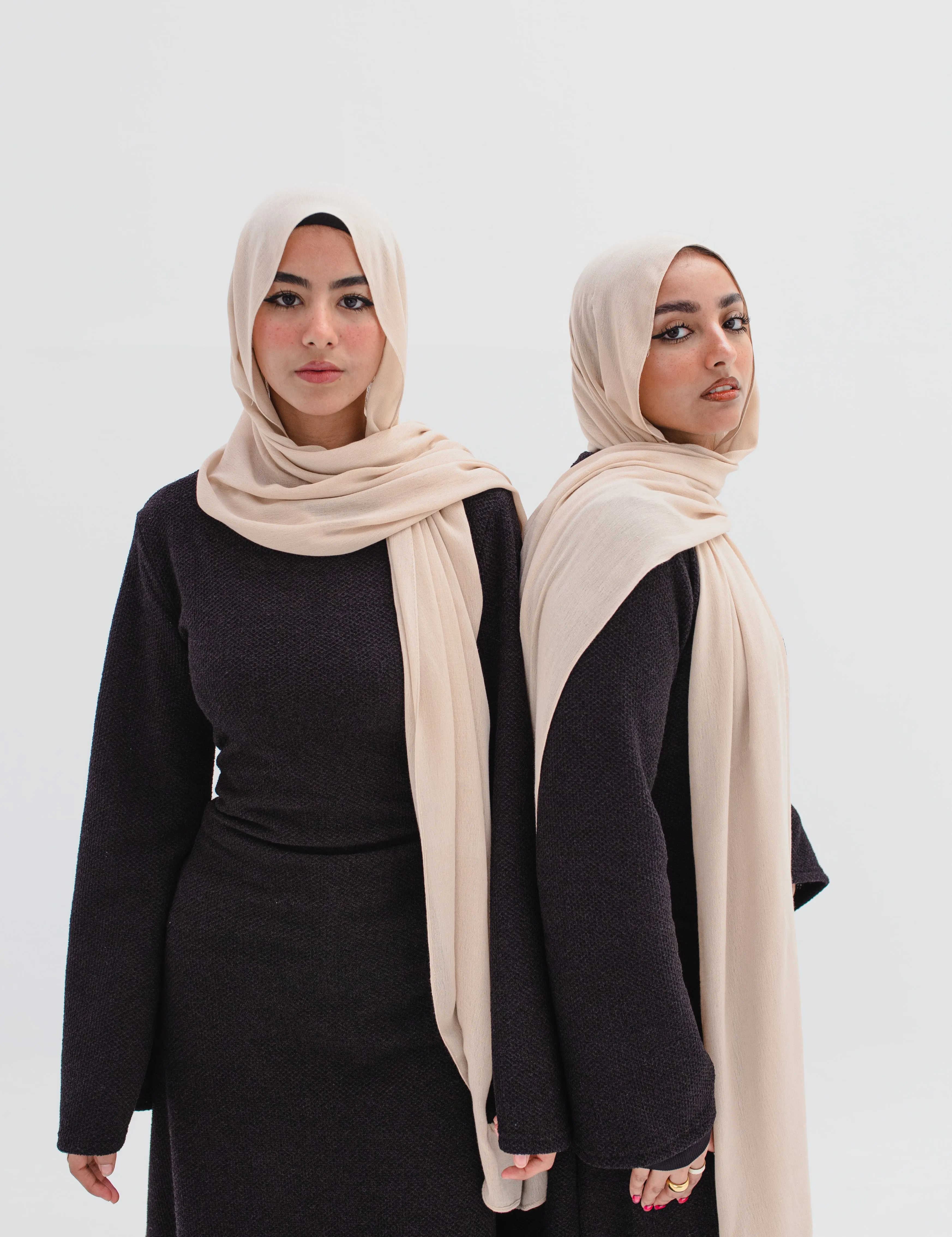 Beige Cotton Veil