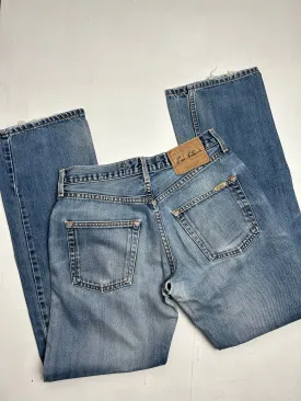 Blue denim low waist baggy pants (M)