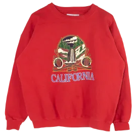California Printed Graphic Sweater Red (L)