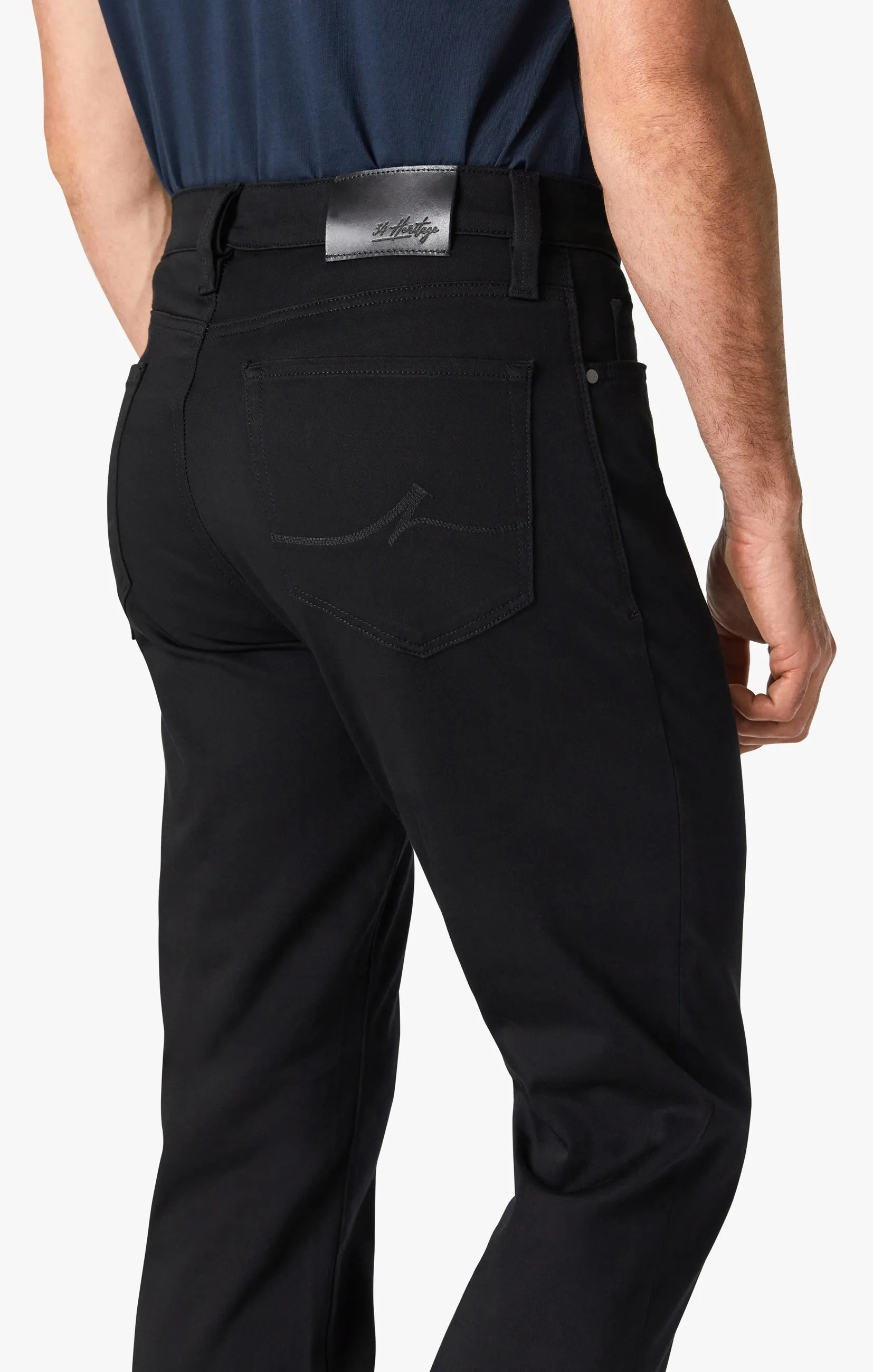 Charisma Relaxed Straight Pants In Select Double Black