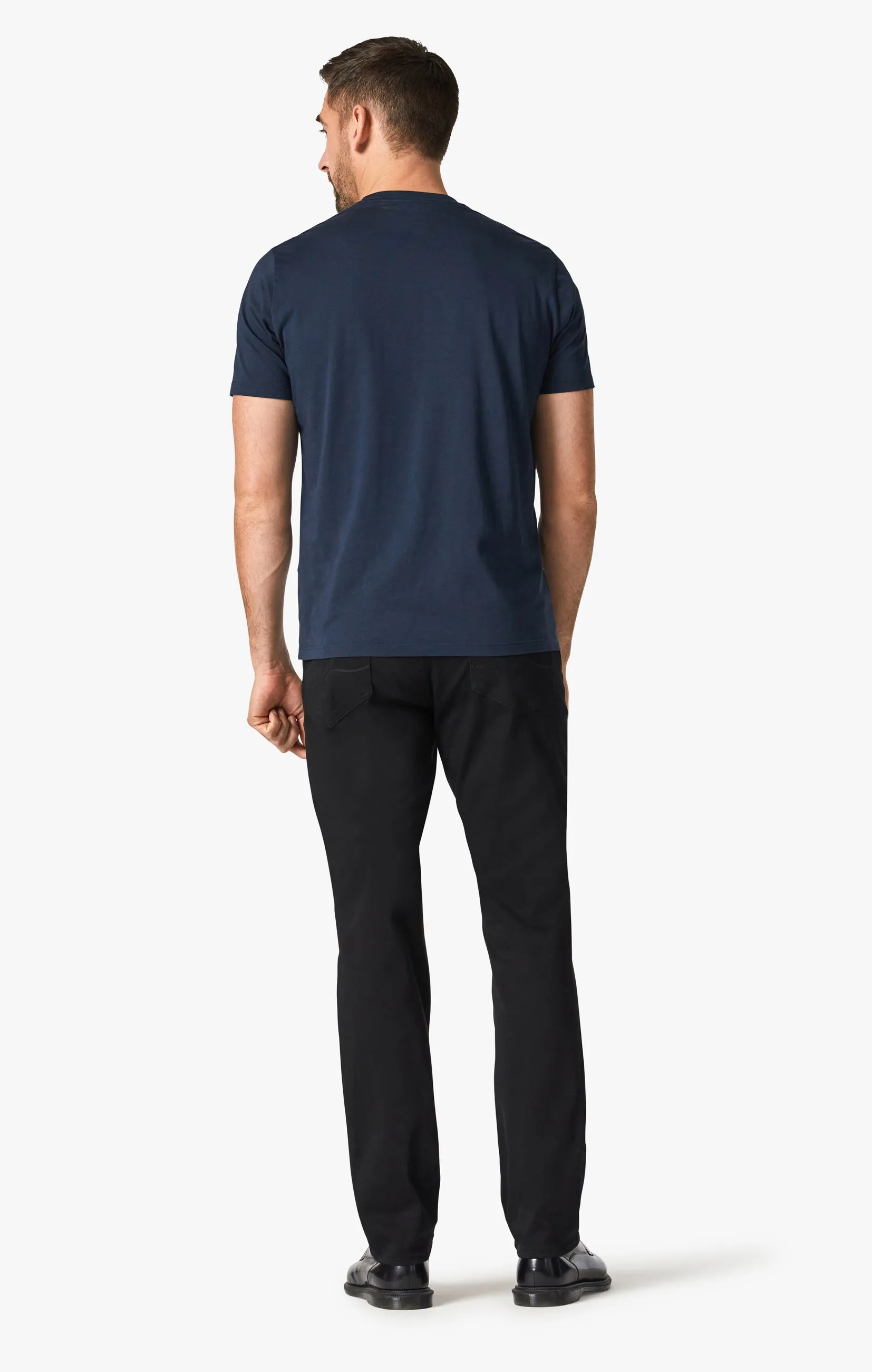 Charisma Relaxed Straight Pants In Select Double Black