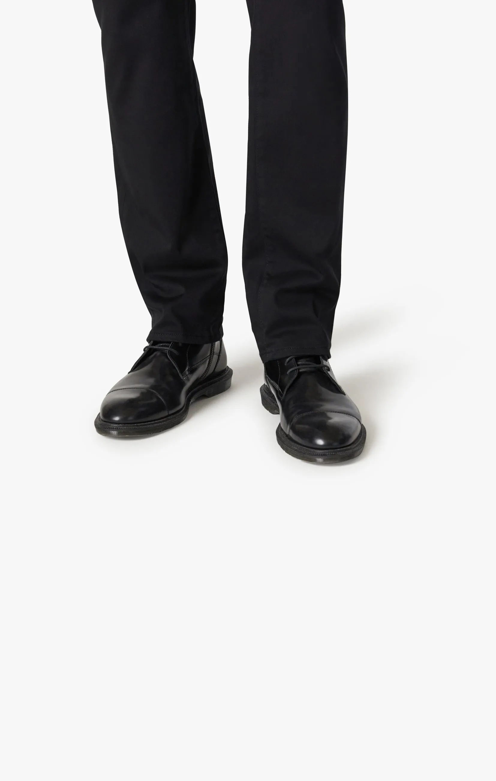 Charisma Relaxed Straight Pants In Select Double Black