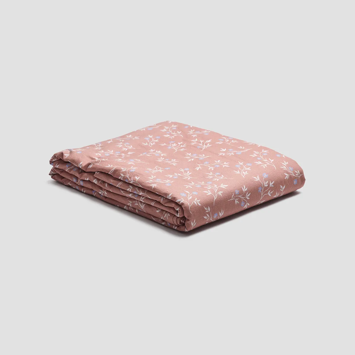 Chestnut Floral Cotton Flat Sheet