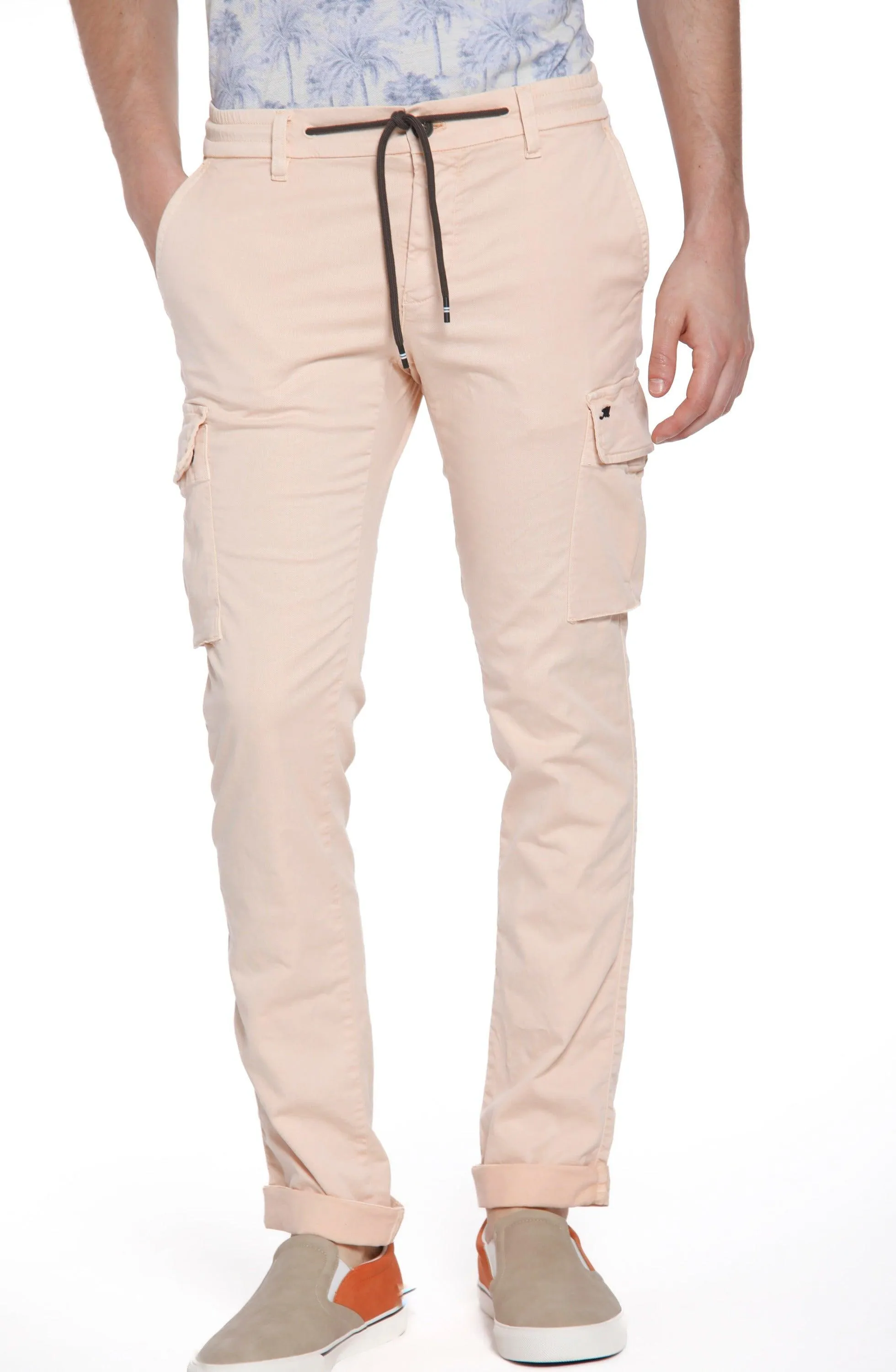 Chile Jogger pantalone cargo uomo in twill di cotone extra slim fit