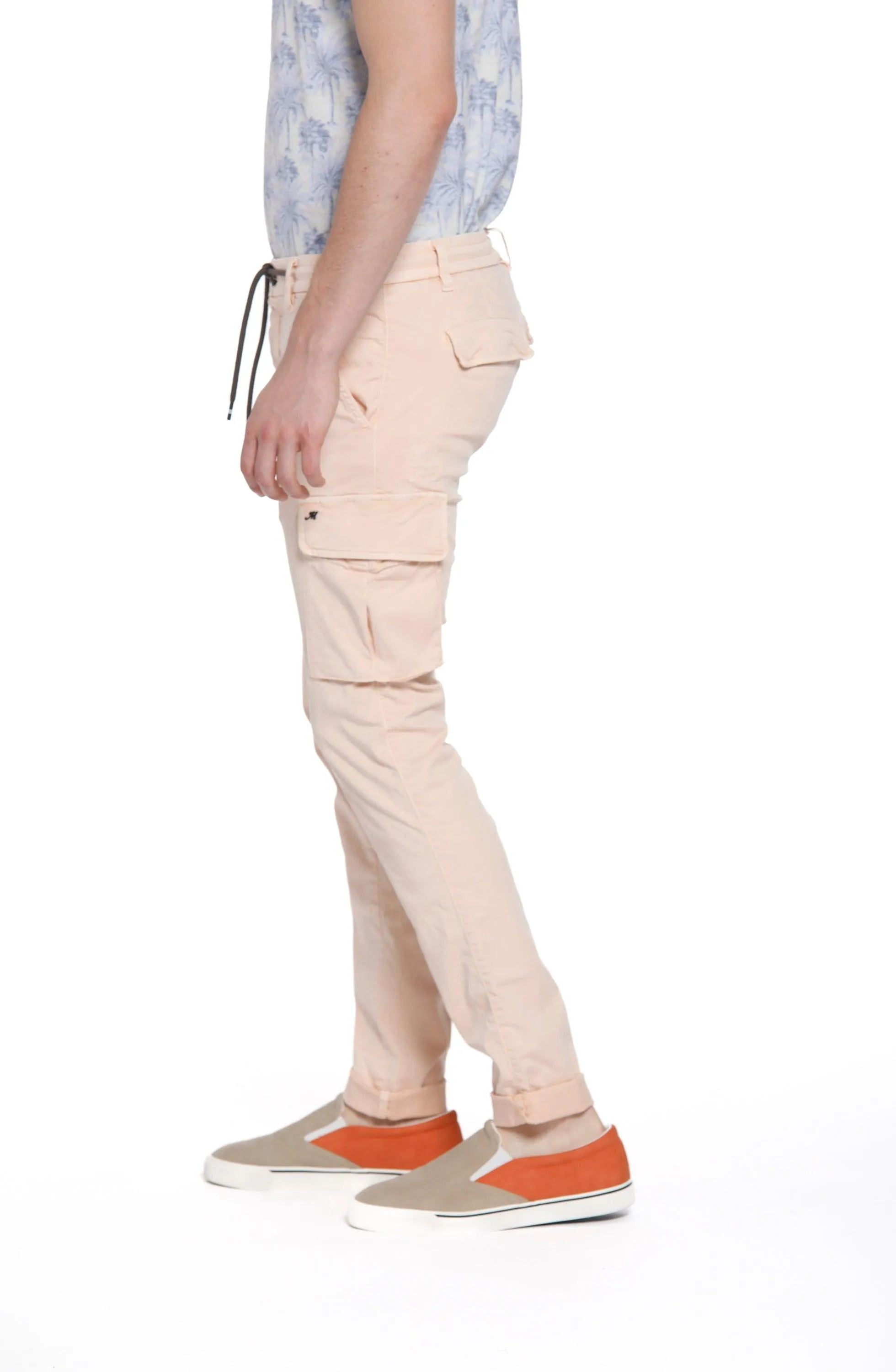 Chile Jogger pantalone cargo uomo in twill di cotone extra slim fit