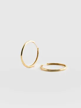 Classic Hoop Earrings - Gold
