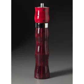 Combo C-25 in Purple, Black, and Red Wooden Salt and Pepper Mill Grinder Shaker by Robert Wilhelm of Raw Design