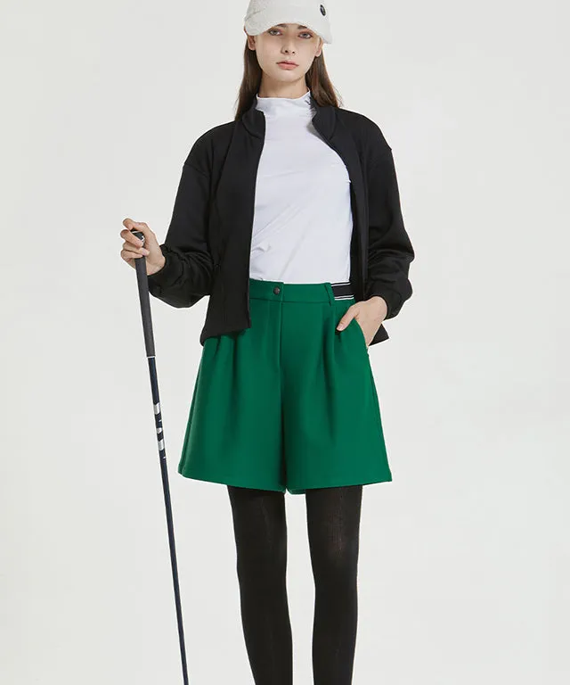 Cordublo Wide Half Pants - Green