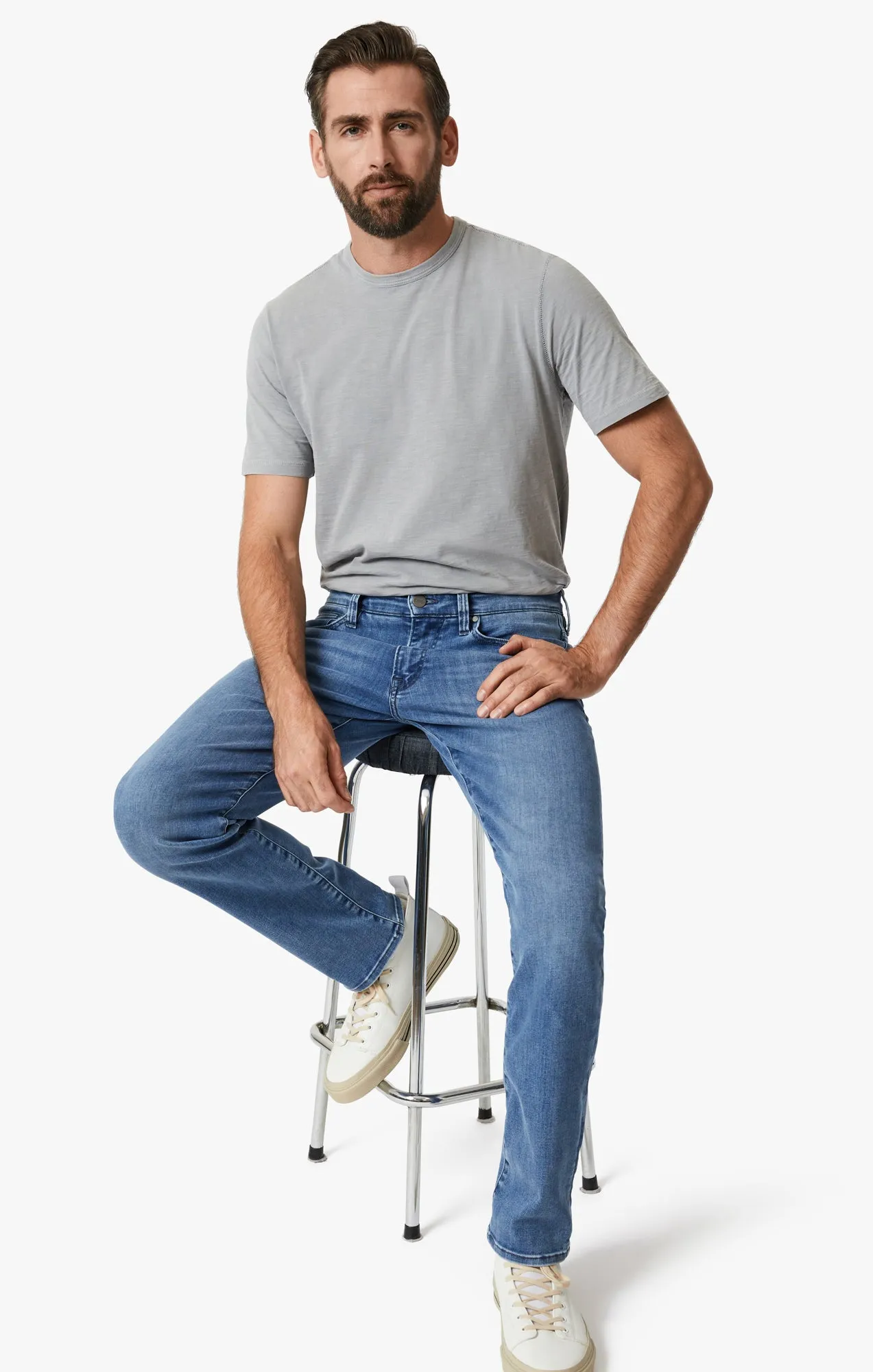 Courage Straight Leg Jeans In Light Tonal Urban