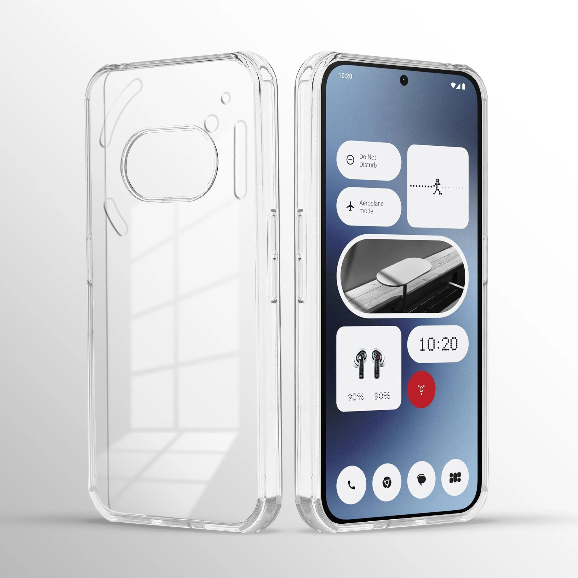 Crystal Clear Soft Transparent Back Cover Case for Nothing Phone 2a