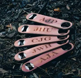 Customizable Industrial Wood Bottle Opener 5-Pack