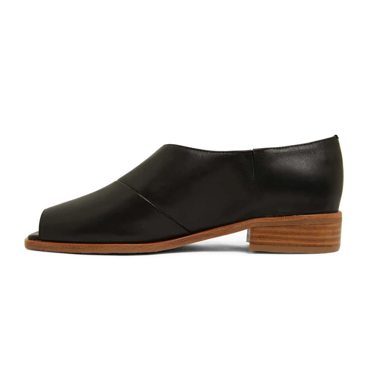 Dana Sandal in Black Leather