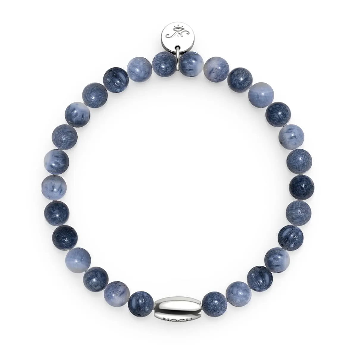 Denim Blue x Silver | Abalone Bracelet
