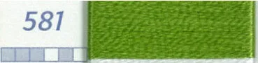 DMC Six Strand Embroidery Floss Columns 10, 11, and 12 on DMC chart